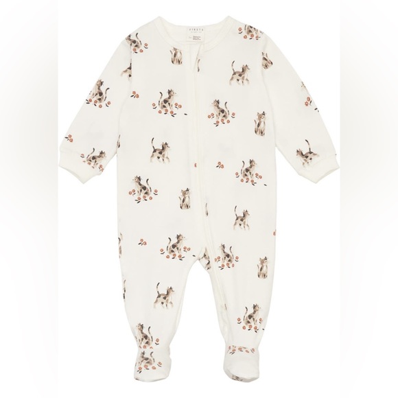 PETIT LEM One-piece cotton footed pajamas - Picture 1 of 2